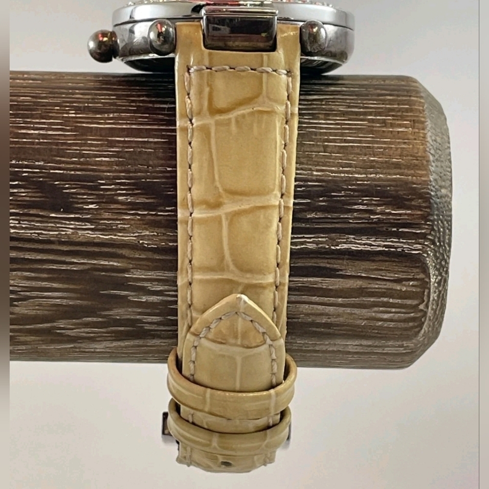 ECCLISSI 925 STERLING SILVER WATCH. VTG EXCELLENT Original Ecclissi Leather Band - Picture 10 of 14